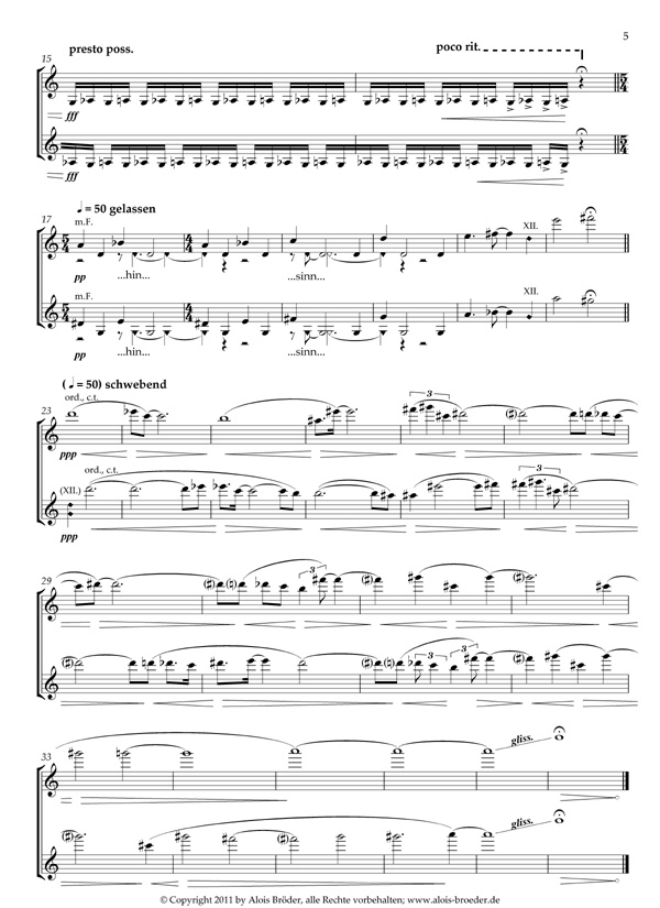 part of score "Woher"